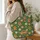 Gingerbread Men and Peppermint Cookies for Cozy Christmas Baking and Holiday Gifting Quilted Tote Bag - 3