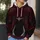Burgundy Sorceress Costume Details For Cosplay Events And Fantasy Fan Gatherings All-over Print Hoodie (Lightweight) - 5