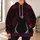 Burgundy Sorceress Costume Details For Cosplay Events And Fantasy Fan Gatherings All-over Print Hoodie (Lightweight) - 6