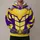 Purple And Gold Honeycomb Hero Suit For Cosplay Events And Fans All-over Print Hoodie (Lightweight) - 1