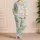 Pastel Cat Motifs for Cozy Summer Lounge Nights, Cute Gift for Women and Teens at Home Satin Pajamas Set - 4