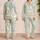 Pastel Cat Motifs for Cozy Summer Lounge Nights, Cute Gift for Women and Teens at Home Satin Pajamas Set - 2