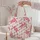 Pink Sea Turtle Coastal Ocean Motifs for Summer Beach Trips and Sea Life Lovers Gift Quilted Tote Bag - 5