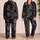 Black Geometric Cube Streetwear Lounge Style for Retro Fans and Casual Days At Home Satin Pajamas Set - 2
