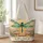 Teal Dragonfly Over Lotus Pond at Sunset for Nature Lovers and Summer Outings Quilted Tote Bag - 1