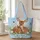 Daisy Meadow Fawn Pair for Spring Outings and Nature-Loving Women and Deer Lovers Quilted Tote Bag - 1
