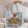 Daisy Meadow Fawn Pair for Spring Outings and Nature-Loving Women and Deer Lovers Quilted Tote Bag - 5