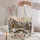 Snowy Christmas Village Cottages and Snowman for Cozy Holiday Season Gift Giving Quilted Tote Bag - 5