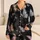 Iridescent Butterfly Set For Elegant Cozy Nights, Travel, And Gift-Giving For Women Satin Pajamas Set - 1