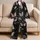 Iridescent Butterfly Set For Elegant Cozy Nights, Travel, And Gift-Giving For Women Satin Pajamas Set - 5