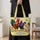 Colorful Rooster Family Garden Scene for Farmhouse Living and Chicken Lover Gifts Quilted Tote Bag - 4