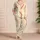 Buttercream Baseball Stitch Motif Sleepwear for Summer Lounging, Youthful Gift Idea Satin Pajamas Set - 4