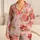 Blush Pink Citrus Resort Getaway Mood For Summer Travel, Beach Days, And Poolside Women Satin Pajamas Set - 1