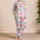 Coastal Flamingo Beach Holiday White Scattered Motifs For Summer Vacation Gifts Satin Pajamas Set - 4