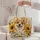 Corgi and Sunflower Art for Autumn Dog Lovers and Cheerful Everyday Style Quilted Tote Bag - 5