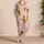 Vintage Pineapple Tropical Nightwear For Summer Getaways And Cozy Gift Giving For Her Satin Pajamas Set - 4