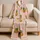 Vintage Pineapple Tropical Nightwear For Summer Getaways And Cozy Gift Giving For Her Satin Pajamas Set - 5