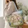 Sheep Family and Wildflower Meadow for Farm Days and Spring Gifts Quilted Tote Bag - 3