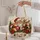 Santa, Fox and Reindeer Christmas Holiday Gift for Women and Festive Winter Shopping Quilted Tote Bag - 5