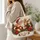 Santa, Fox and Reindeer Christmas Holiday Gift for Women and Festive Winter Shopping Quilted Tote Bag - 3