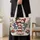 Snowman Family Christmas Village Scene for Festive Winter Gift Giving Quilted Tote Bag - 4