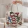 Snowman Family Christmas Village Scene for Festive Winter Gift Giving Quilted Tote Bag - 5