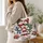 Snowman Family Christmas Village Scene for Festive Winter Gift Giving Quilted Tote Bag - 3