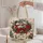 Snowman Poinsettia Christmas Keepsake For Festive Winter Gift Giving Quilted Tote Bag - 5