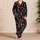Red Cherry And Teal Leaf Motif For Cozy Lounging, Relaxed Evenings And Fruit Lovers Satin Pajamas Set - 4