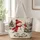 Snowman Cardinal Christmas Village Scene for Cozy Winter Holiday Gifting and Seasonal Style Quilted Tote Bag - 1