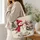 Snowman Cardinal Christmas Village Scene for Cozy Winter Holiday Gifting and Seasonal Style Quilted Tote Bag - 3