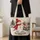 Snowman Cardinal Christmas Village Scene for Cozy Winter Holiday Gifting and Seasonal Style Quilted Tote Bag - 4