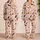 Cute Dog Portraits Blush Pink Bedtime Comfort for Women, Pet Lover Gift, All Seasons Satin Pajamas Set - 2