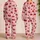 Deep Red Cherry Motif For Cozy Lounging, Bedtime, And Home Relaxation, Women's Plus Size Satin Pajamas Set - 2