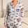 Pink Heart Eyelash Love Lounge Set for Romantic Bedtime Cozy Style Gift for Women Satin Pajamas Set - 1