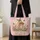 Woodland Fawn and Butterfly Meadow for Cottagecore Home Decor and Nature Lovers Gift Quilted Tote Bag - 4