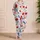 Red Poppy Floral V-Neck Lace Set for Elegant Lounging and Relaxed Weekend Mornings Satin Pajamas Set - 4