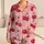 Cute Red Cherry Fruit Loungewear for Cozy Evenings and Sweet Gift Giving, Women's Satin Pajamas Set - 1