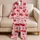 Cute Red Cherry Fruit Loungewear for Cozy Evenings and Sweet Gift Giving, Women's Satin Pajamas Set - 5