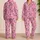 Pink Butterflies for Cozy Bedtime, Birthday Gifts for Women, Girlfriends and Wives Satin Pajamas Set - 2