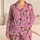 Pink Butterflies for Cozy Bedtime, Birthday Gifts for Women, Girlfriends and Wives Satin Pajamas Set - 1