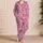 Pink Butterflies for Cozy Bedtime, Birthday Gifts for Women, Girlfriends and Wives Satin Pajamas Set - 4