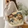 Whimsical Sheep and Lamb Farm Scene for Cottagecore Laundry Day Gifts for Sheep Lovers Quilted Tote Bag - 3