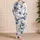 Blue Sea Turtle Starfish Coastal Ocean Motif Lounge Set For Beach Lovers And Families Satin Pajamas Set - 4
