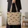 Charcoal Sheep Faces for Cozy Farmhouse Laundry Days and Cottagecore Country Living Quilted Tote Bag - 4