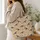 Charcoal Sheep Faces for Cozy Farmhouse Laundry Days and Cottagecore Country Living Quilted Tote Bag - 3