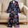 Sugar Skull Daisy Floral Soft Cozy Lounge Set for Halloween Fans and Alternative Style Satin Pajamas Set - 5