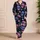 Sugar Skull Daisy Floral Soft Cozy Lounge Set for Halloween Fans and Alternative Style Satin Pajamas Set - 4