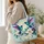 Floral Hummingbird Gift for Nature Lovers, Garden Outings and Everyday Carry Quilted Tote Bag - 3