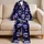 Cartoon Lavender Coral Skull Stars And Daisies Midnight Navy Cozy Lounge Gift For Women Satin Pajamas Set - 5